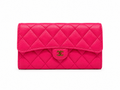 Chanel Quilted Caviar Leather Flap Wallet