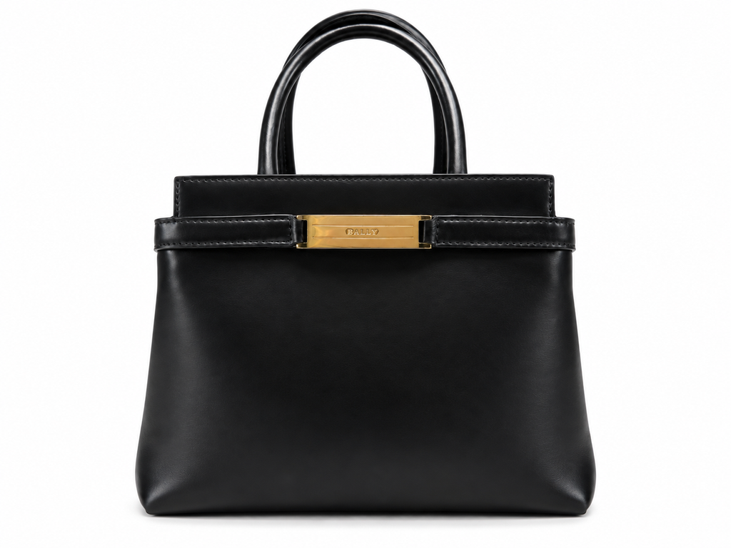 Bally Leather Top Handle Tote Bag