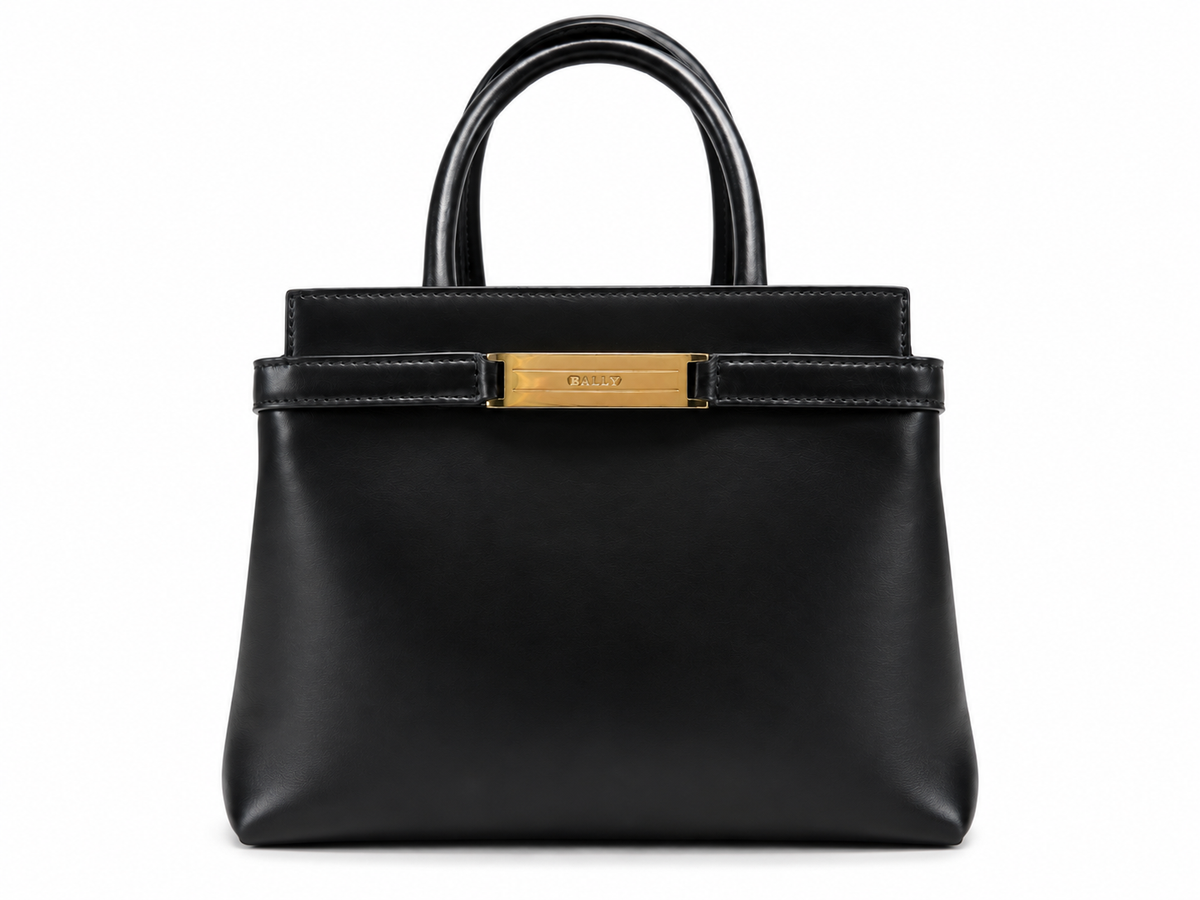 Bally Leather Top Handle Tote Bag