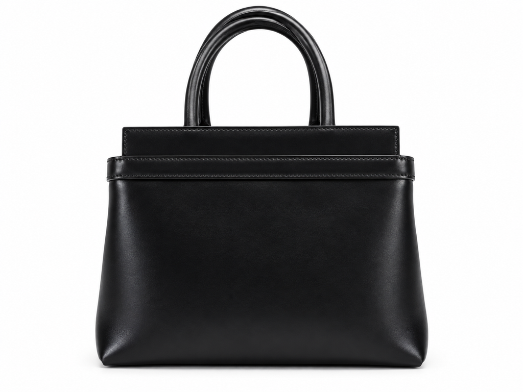 Bally Leather Top Handle Tote Bag