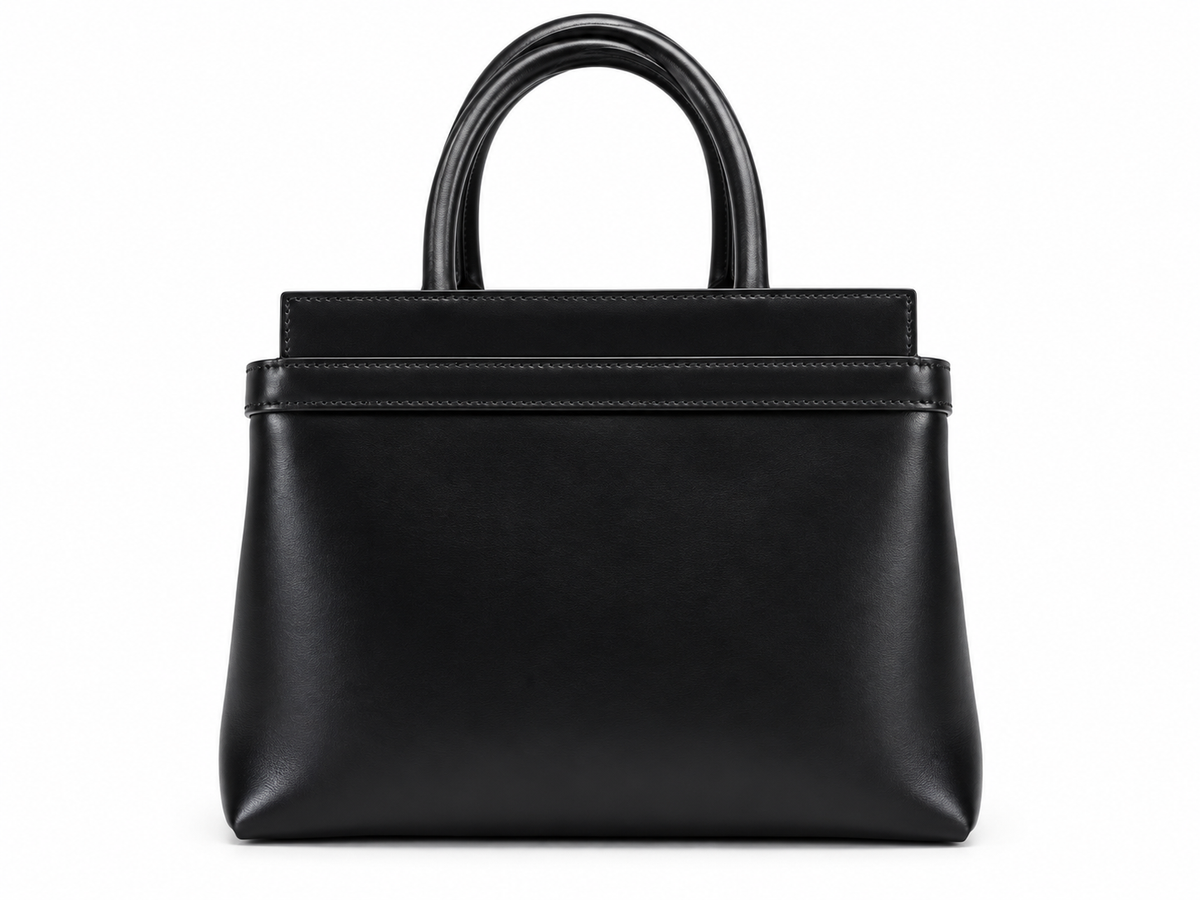 Bally Leather Top Handle Tote Bag