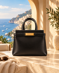 Bally Leather Top Handle Tote Bag